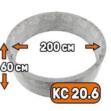 ЖБИ Кольцо стеновое КС20,6  m=1000 kg